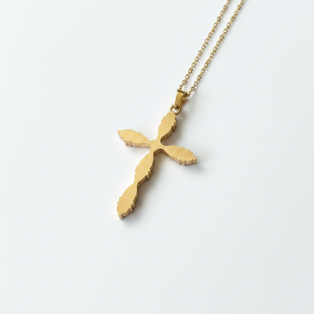 Collana Crocetta Punto Luce: L'eleganza della Fede