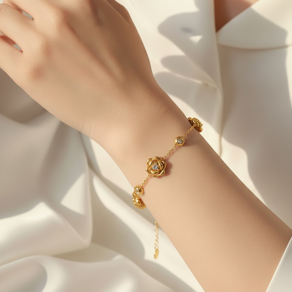 Bracciale "Rose Eterne": Il Riflesso del tuo successo