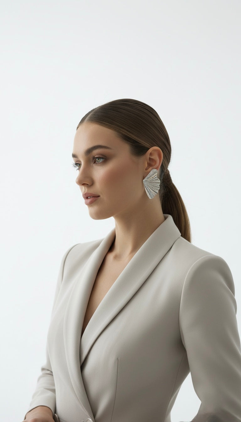 Orecchini Ventaglio: Il Soffio dell'Eleganza