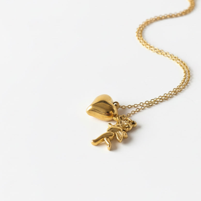 Collana " Cupido e Cuore": Un amore destinato a essere