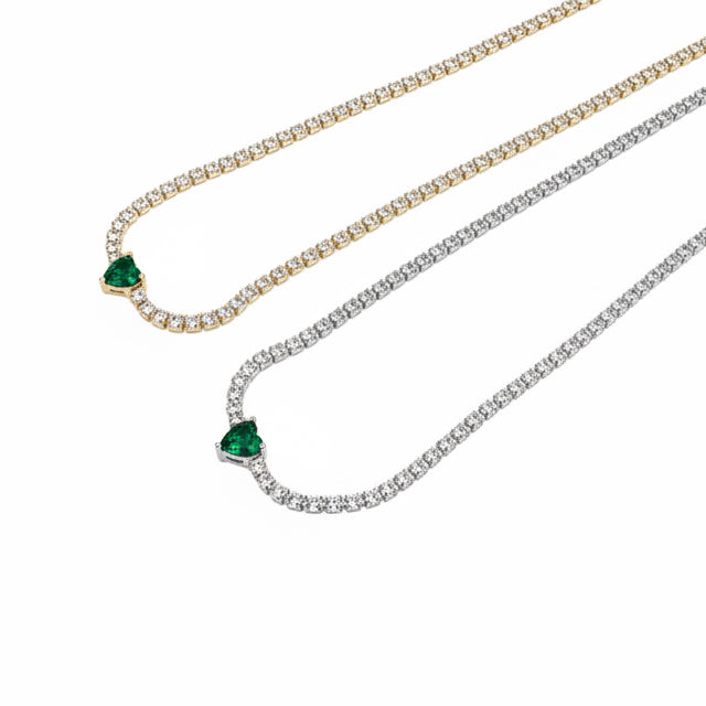 Collana Tennis Cuore