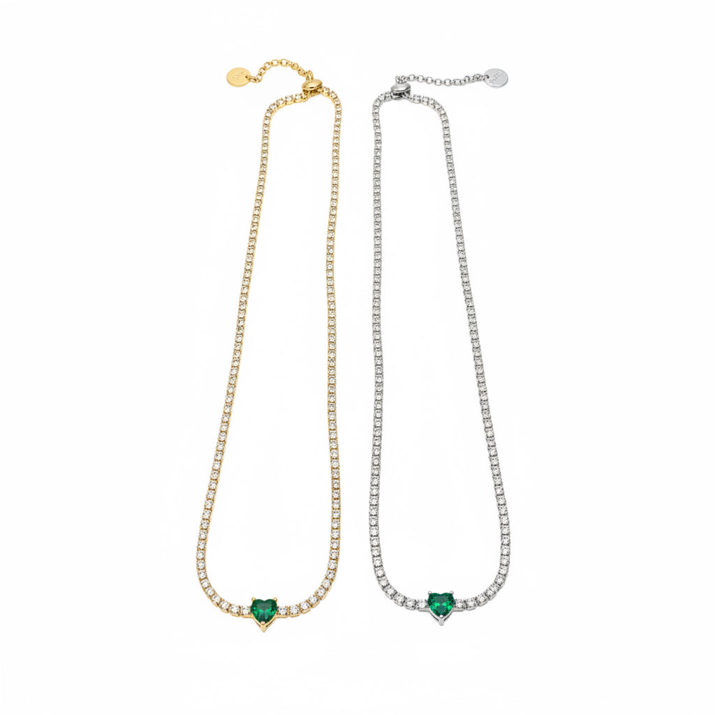Collana Tennis Cuore