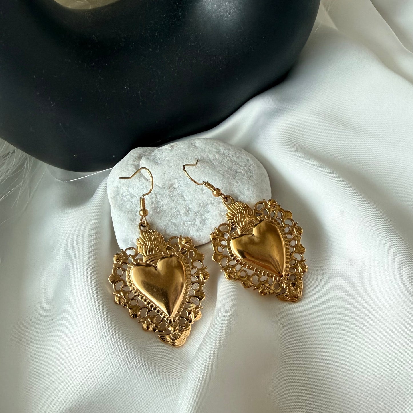 Coordinato Collana e Orecchini: Custode di Fede, Forza e Amore