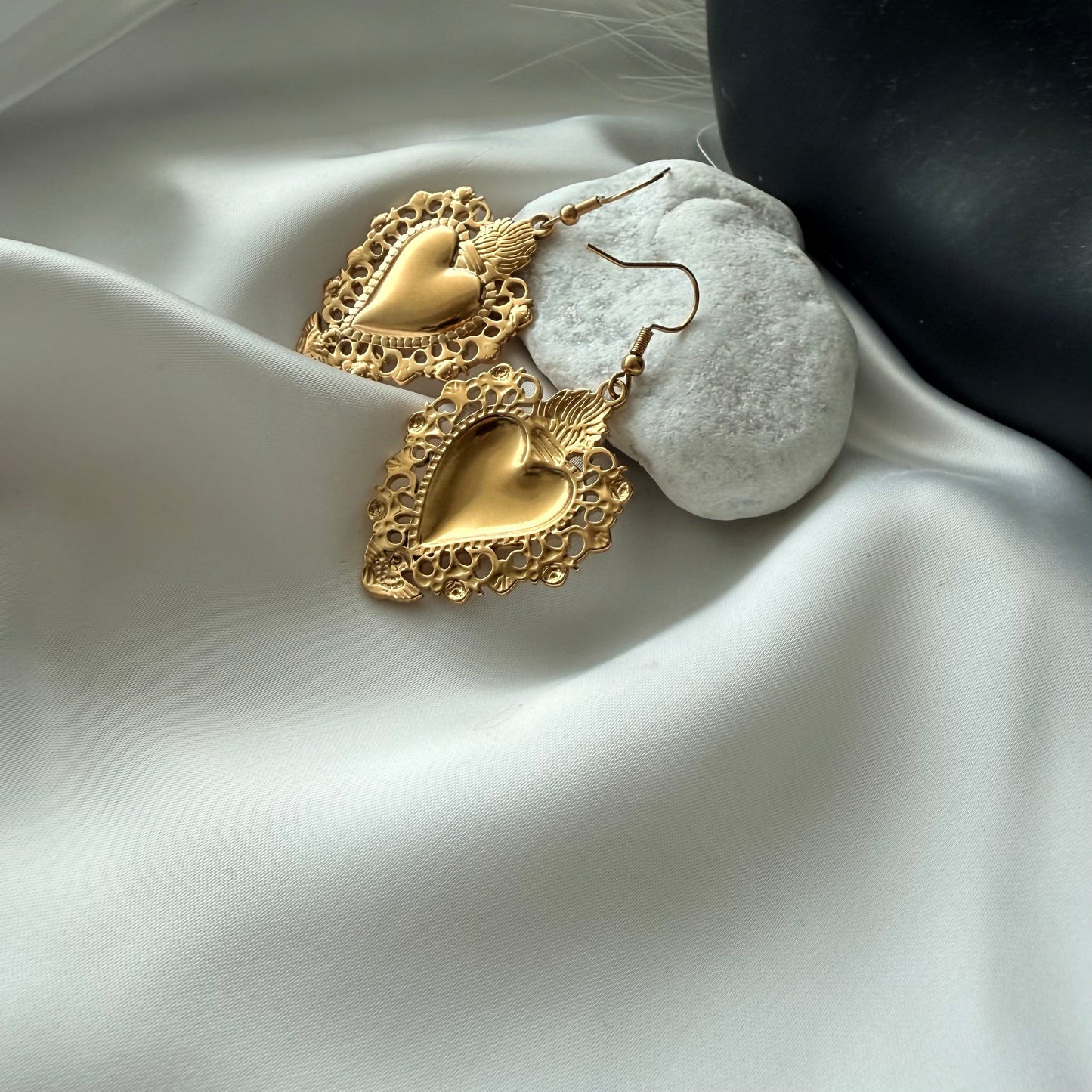 Coordinato Collana e Orecchini: Custode di Fede, Forza e Amore