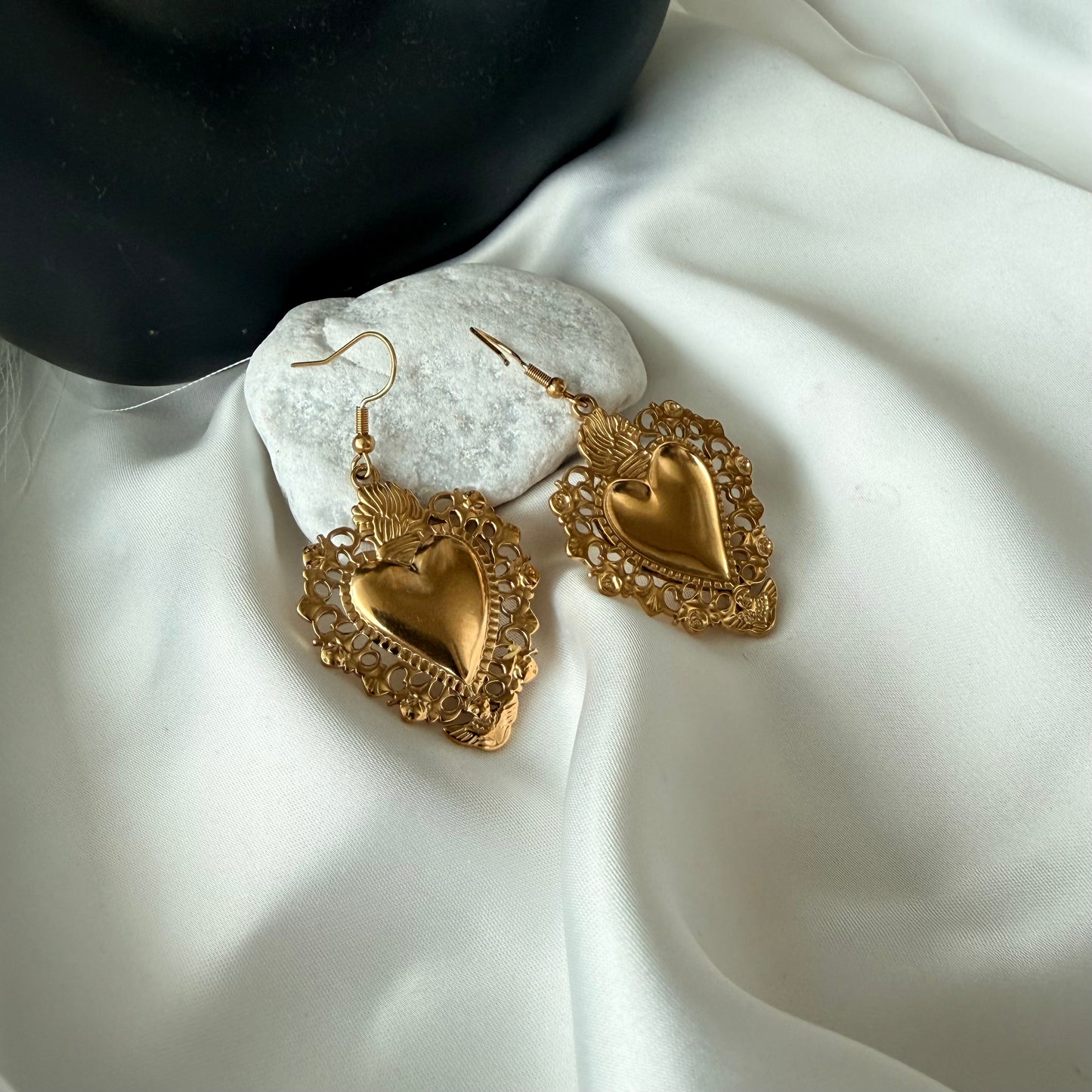 Coordinato Collana e Orecchini: Custode di Fede, Forza e Amore