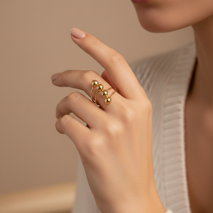 Anello Vera 3 sfere