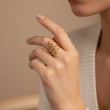 Anello Vera 3 sfere