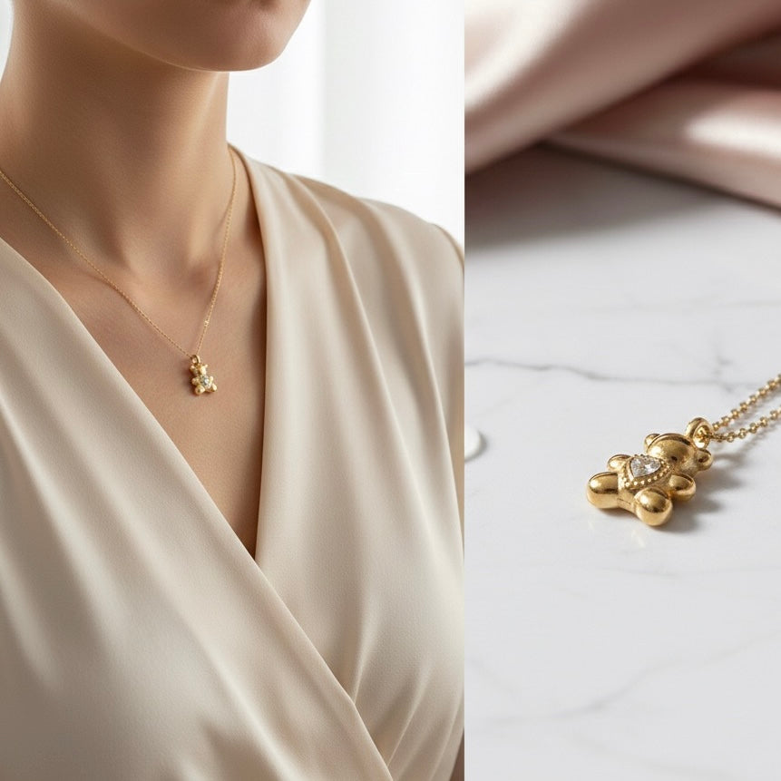 Collana Teddy Cuore: Simbolo di Amore e Tenerezza Eterna