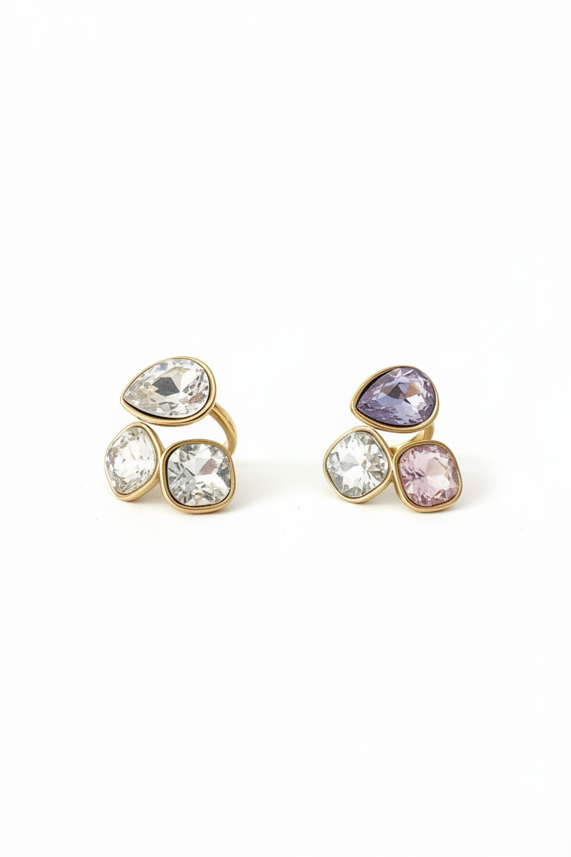 Anello Tre Cristalli: La Tua Lue
