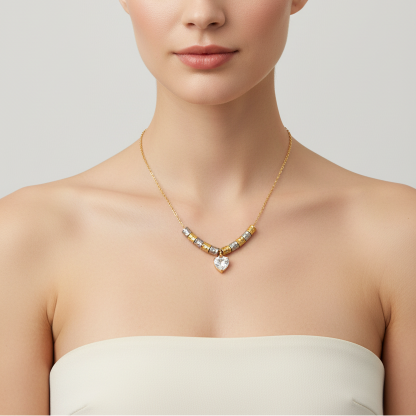 Collana Cuore e Albero della Vita: Ciclo della Vita - Naomi