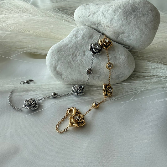 Bracciale "La Rosa Eterna": Il tuo fiore, oggi e per sempre