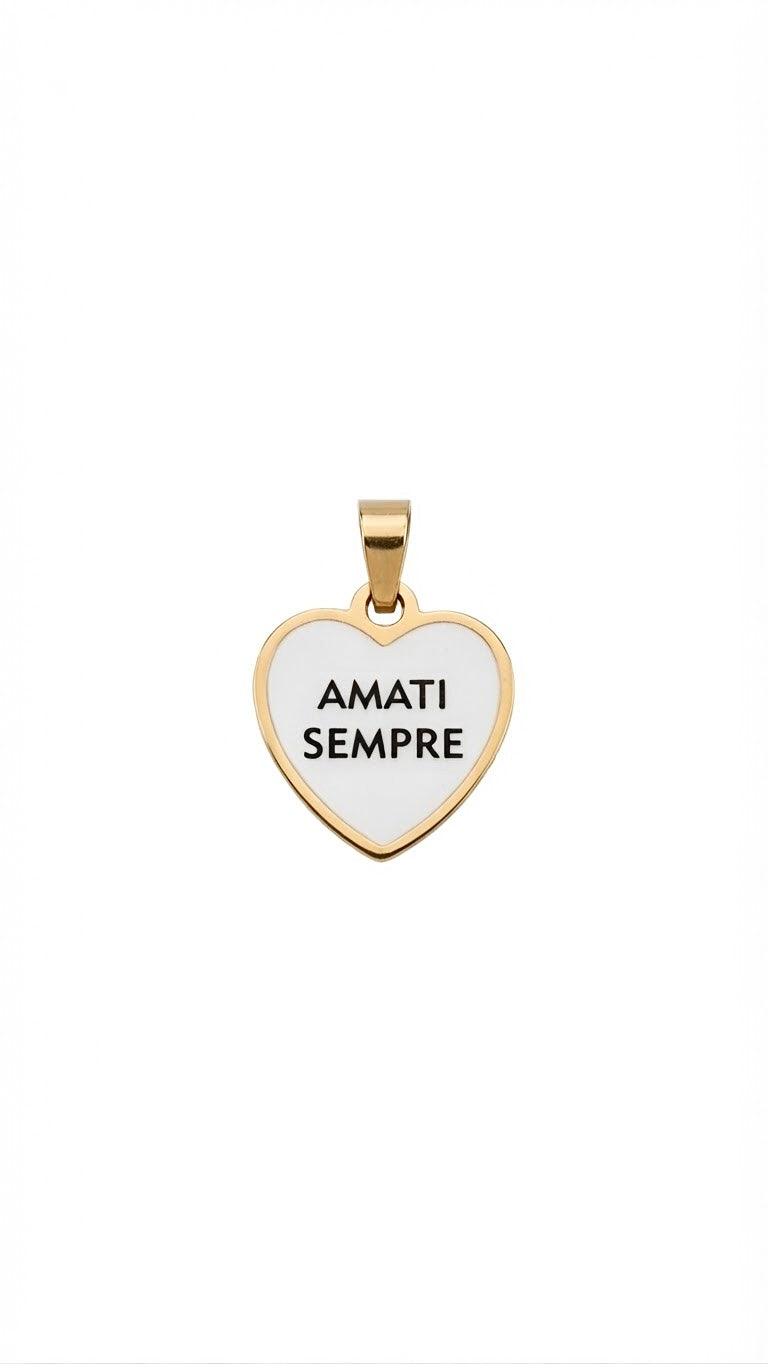 Collana con Ciondolo Cuore "AMATI SEMPRE"