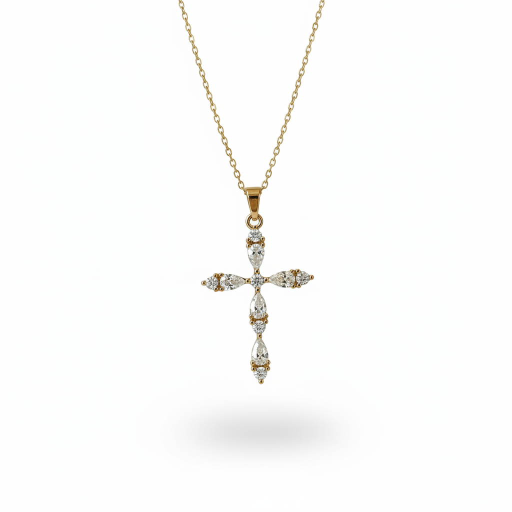 Collana Crocetta Punto Luce: L'eleganza della Fede