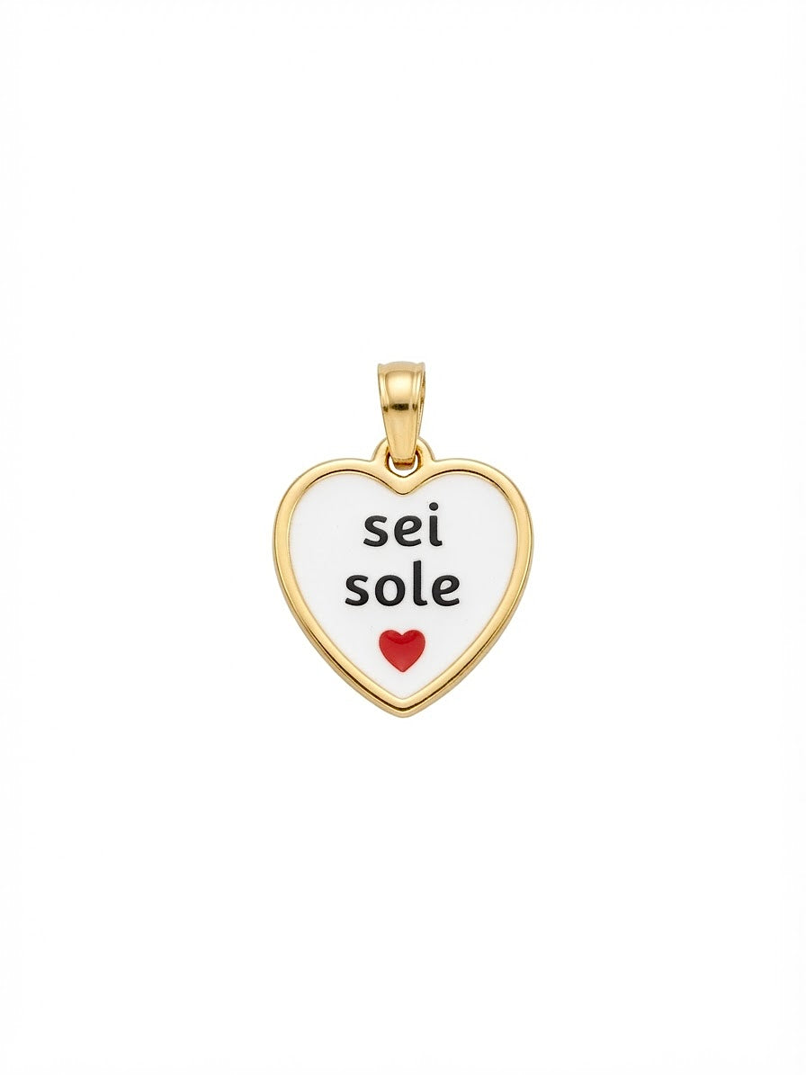 Collana con Ciondolo Cuore "Sei Sole"