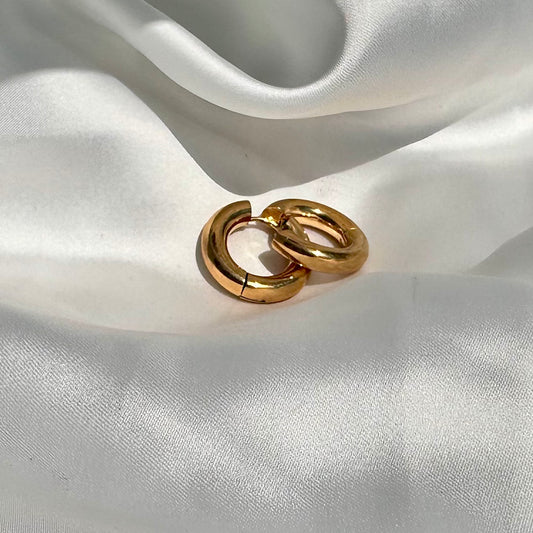 Orecchini in acciaio cerchio tubolari 10 MM