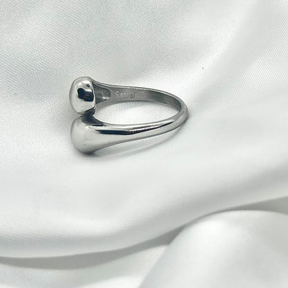 Adjustable Silver Plated Double Shower Union Ring
