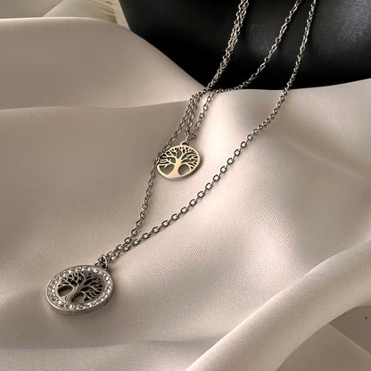 Collana L'Albero dei Legami Eterni: La Tua Essenza in Due Fili