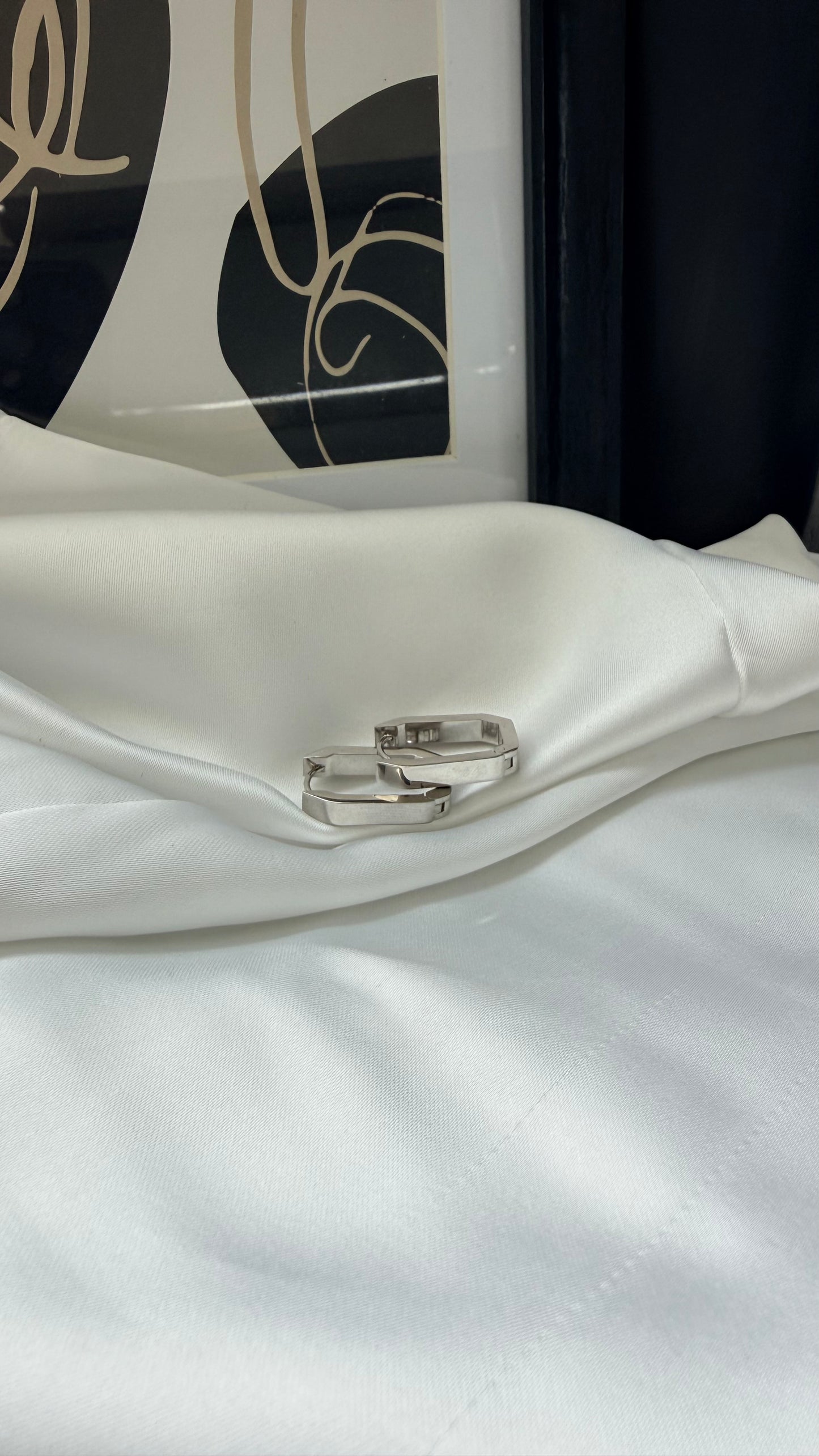 Orecchini Rettangolari Baguette: Luce Pura