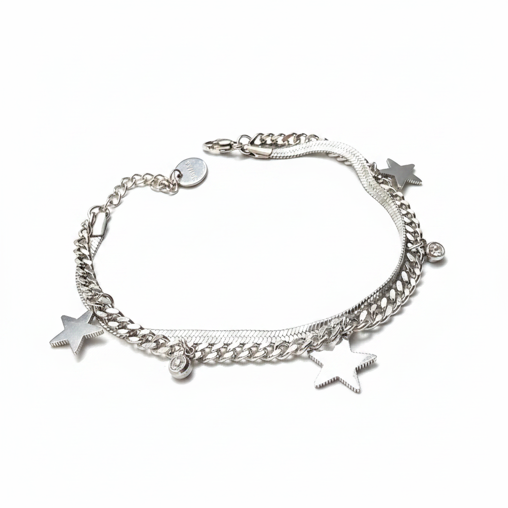 Bracciale "Stella D'argento": Legame di Luce