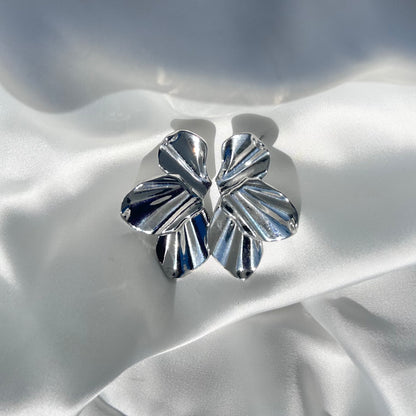 “Petal” Earrings in Gold Plated Steel