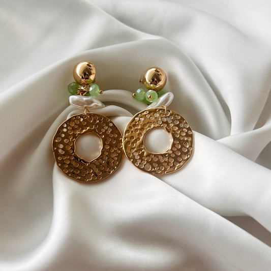 Orecchini isola Verde Gold