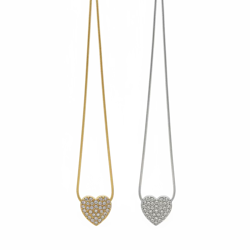 Collier Cœur 3D : Un bijou unique pour chaque nuance