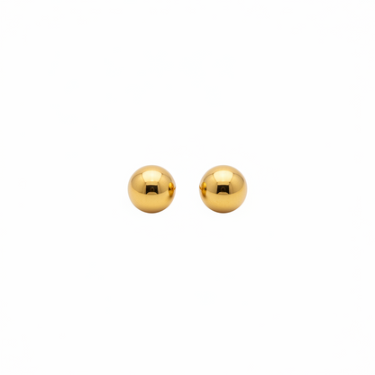 Orecchini a Bottone 3D Gold