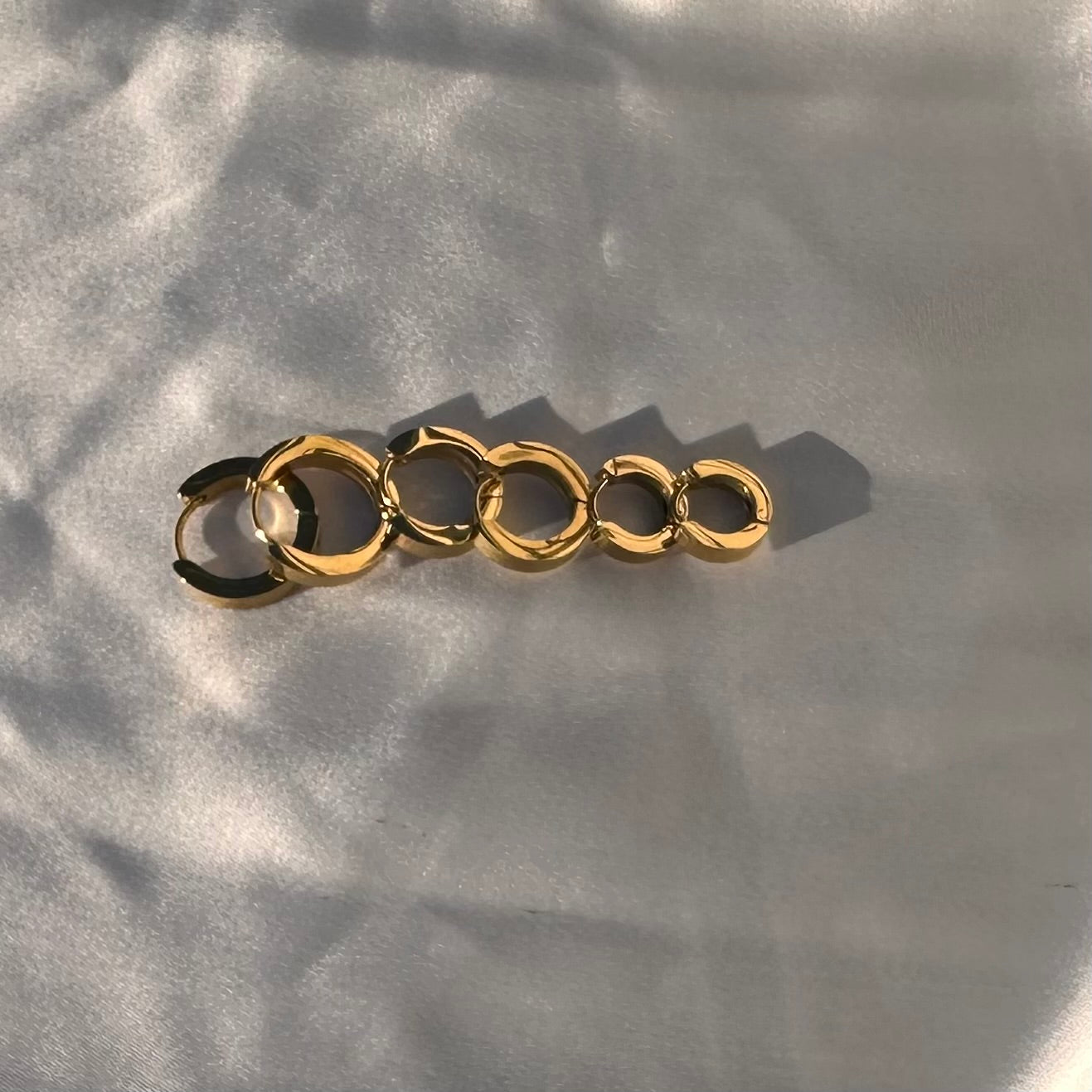 Orecchini a cerchio squadratei acciaio inossidabile