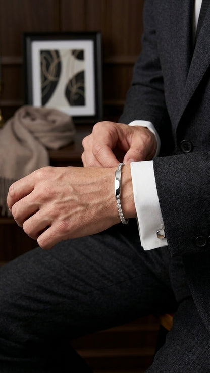 Bracciale Tennis Uomo: Icona di Forza e Carattere