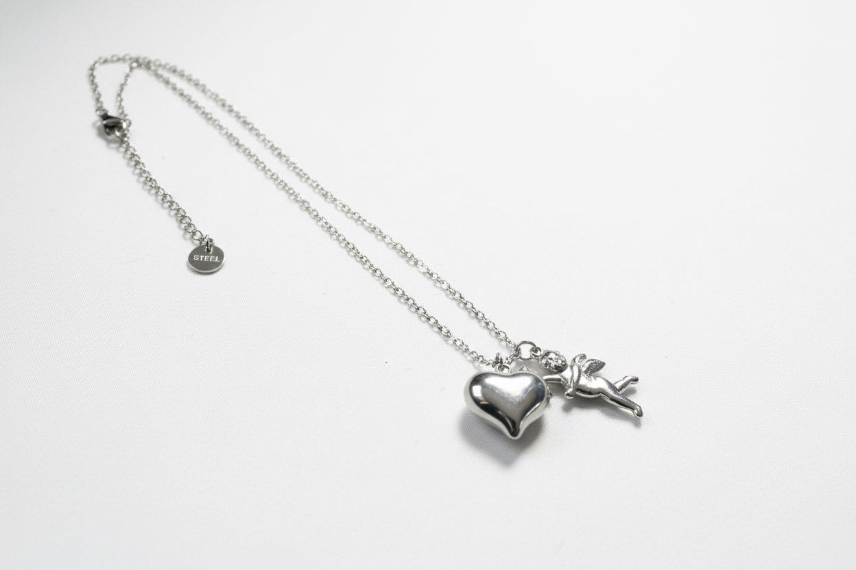 Collana " Cupido e Cuore": Un amore destinato a essere