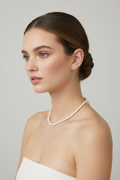 Collana/Bracciale Purezza Perla: Forza Interiore e Luce Eterna