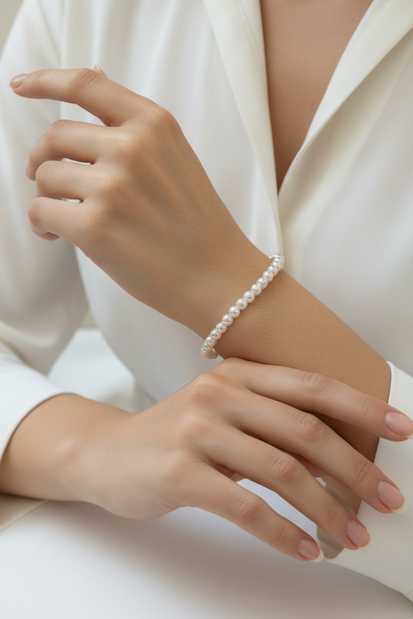 Collana/Bracciale Purezza Perla: Forza Interiore e Luce Eterna