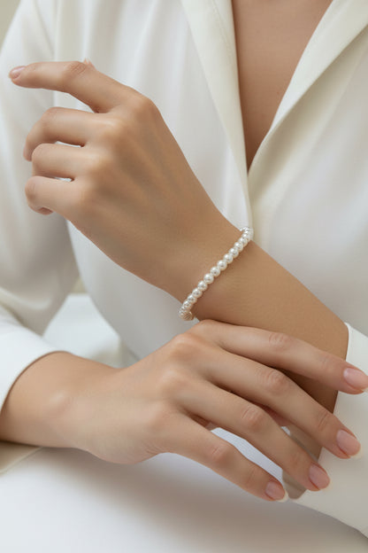 Collana/Bracciale Purezza Perla: Forza Interiore e Luce Eterna