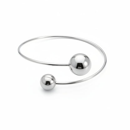 Bracelet en acier rigide Flex 2 billes