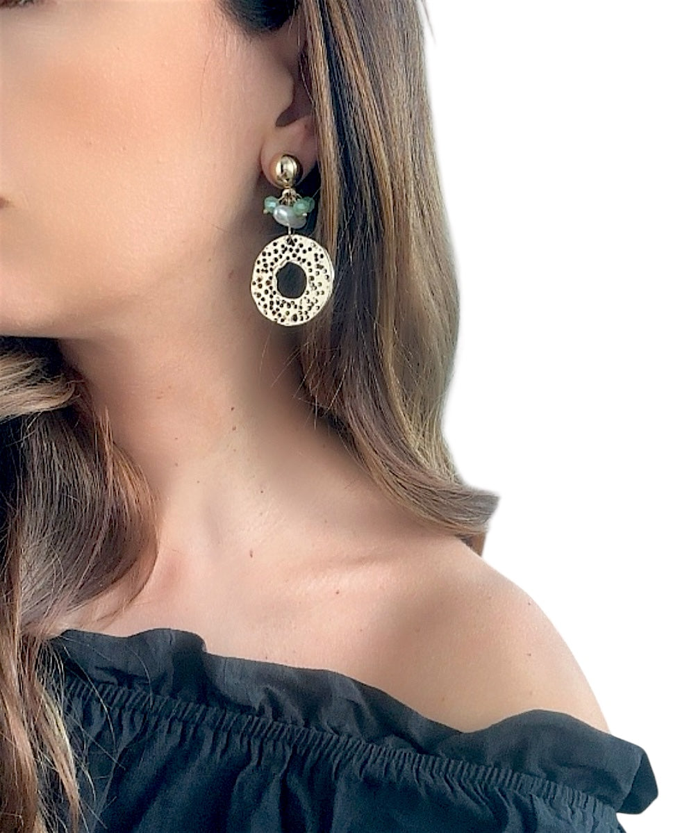 Orecchini isola Verde Gold