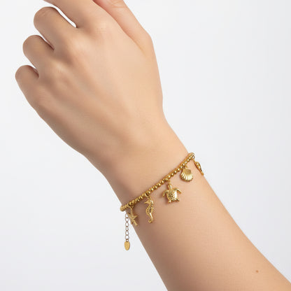 Bracciale Charm dell'Oceano: Essenza Pura