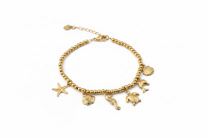 Bracciale Charm dell'Oceano: Essenza Pura