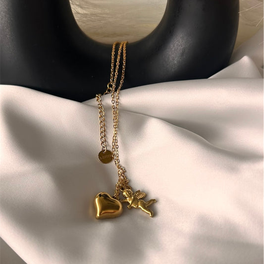 Collana " Cupido e Cuore": Un amore destinato a essere