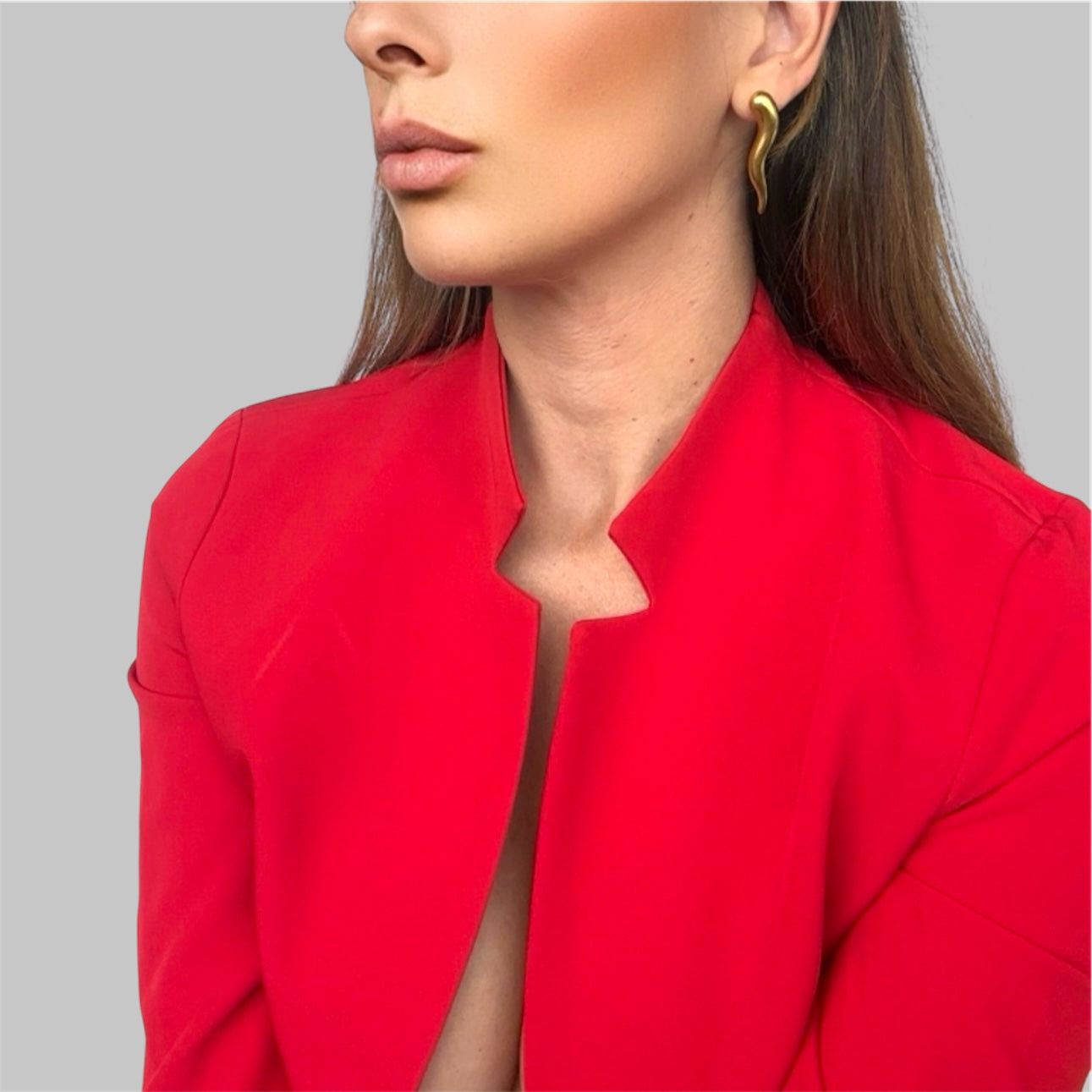 Orecchini "Corno"3D Fortuna e Prosperità