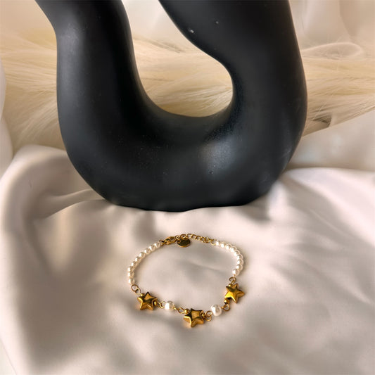 Bracciale "Perle e Stelle" Sogna in Grande, Brilla sempre.