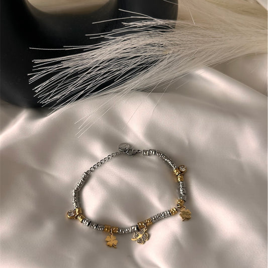 Bracciale "Diletta" Quadrifoglio  - Un Simbolo di Scelta e Coraggio