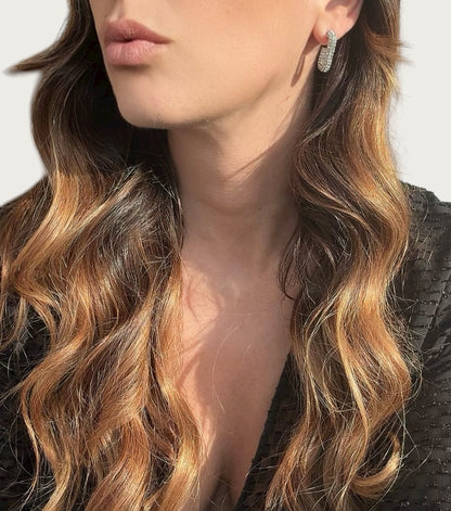 Orecchini Rettangolari in Cristallo: Luce dei Ricordi